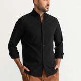 The Godeanu Linen Shirt - Black