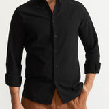 The Godeanu Linen Shirt - Black