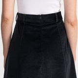 The Dorna Corduroy Skirt - Navy Blue