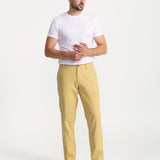 The Carpatica Linen Trousers - Mustard