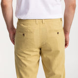 The Carpatica Linen Trousers - Mustard