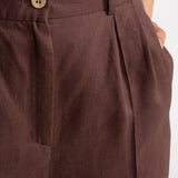 The Figa Linen Trousers - Brown