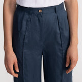 The Figa Linen Trousers - Nocturne