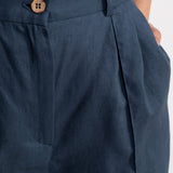 The Figa Linen Trousers - Nocturne