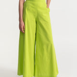 The Palazzo Cotton Pants - Pistachio