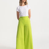 The Palazzo Cotton Pants - Pistachio
