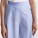 The Palazzo Cotton Pants - Baby Blue