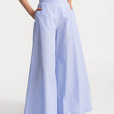 The Palazzo Cotton Pants - Baby Blue