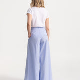 The Palazzo Cotton Pants - Baby Blue