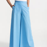 The Palazzo Cotton Pants - Mediterranean Blue