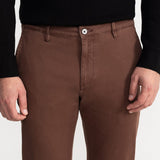 The Sinaia Cotton Trousers - Whiskey Brown