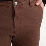 The Sinaia Cotton Trousers - Whiskey Brown