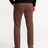 The Sinaia Cotton Trousers - Whiskey Brown