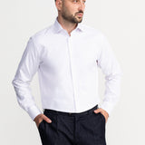 The Peles Egyptian Cotton Shirt - White