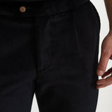 The Dacian Corduroy Trousers - Navy Blue