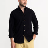 The Godeanu Linen Shirt - Black