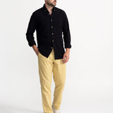 The Godeanu Linen Shirt - Black