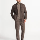 The Sinaia Cotton Trousers - Brown