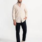 The Godeanu Linen Shirt - Natural