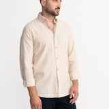 The Godeanu Linen Shirt - Natural