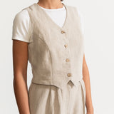 The Figa Hemp Waistcoat - Natural