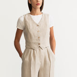 The Figa Hemp Waistcoat - Natural