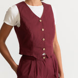 The Figa Organic Cotton Set - Burgundy