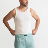 The Linen Boxer Shorts - Aqua