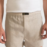 The Linen Boxer Shorts - Natural