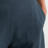 The Palazzo Cotton Pants - Grey