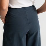 The Palazzo Cotton Pants - Grey