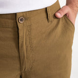 The Carpatica Linen Shorts - Khaki