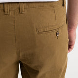 The Carpatica Linen Shorts - Khaki