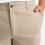 The Carpatica Linen Shorts - Beige