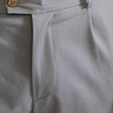 The Chesler Cotton Trousers - Light Grey