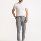 The Chesler Cotton Trousers - Light Grey
