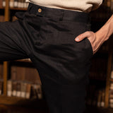 The Romana Linen Trousers - Black