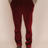 The Dacian Corduroy Trousers - Red