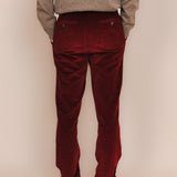 The Dacian Corduroy Trousers - Red