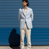 The Sadu Linen Suit Jacket - Sky Blue