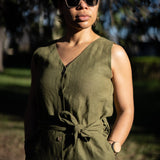 The Zagra Linen Romper