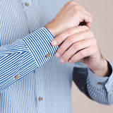 The Calimani Cotton Shirt - Marine Blue