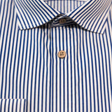 The Calimani Cotton Shirt - Marine Blue