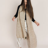 The Hemp & Wool Scarf - Beige
