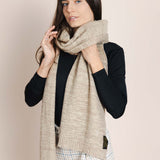The Hemp & Wool Scarf - Beige