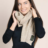 The Hemp & Wool Scarf - Beige
