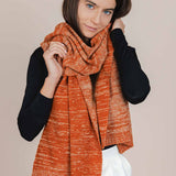 The Hemp & Wool Scarf - Orange