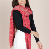 The Hemp & Wool Scarf - Pink