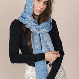 The Hemp & Wool Scarf - Sky Blue