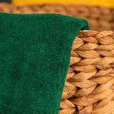 The Teora Linen Bathroom Towels - Green
